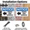 Signmission Parts And Service (Left Arrow), 14 in W x Rectangle, Plastic OS-2PACK-NS-P-1014-L-17135 - alternate 7